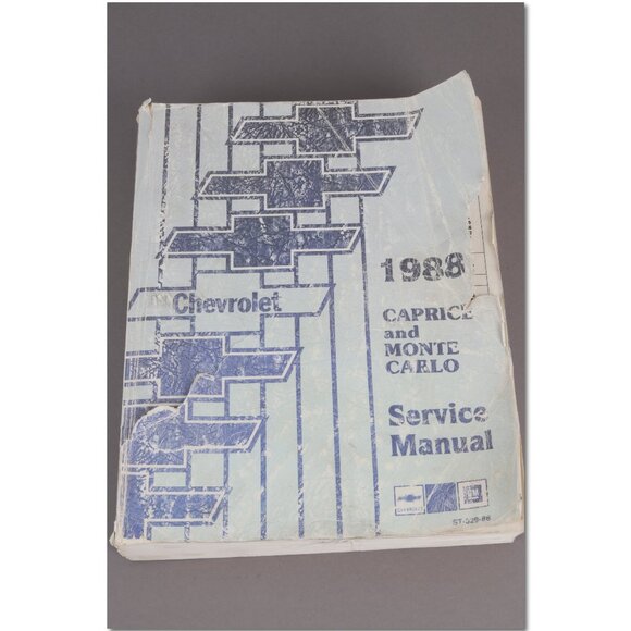 GM CHEVROLET 1988 Caprice and Monte Carlo Service Manual ST-329-88 Paperback - Picture 1 of 5